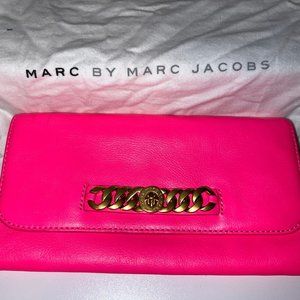 Marc by Marc Jacobs Hot Pink Leather Clutch